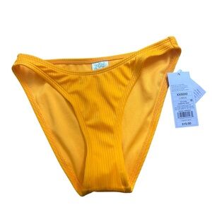 Wild Fable orange ribbed xxs bikini bottom NWT